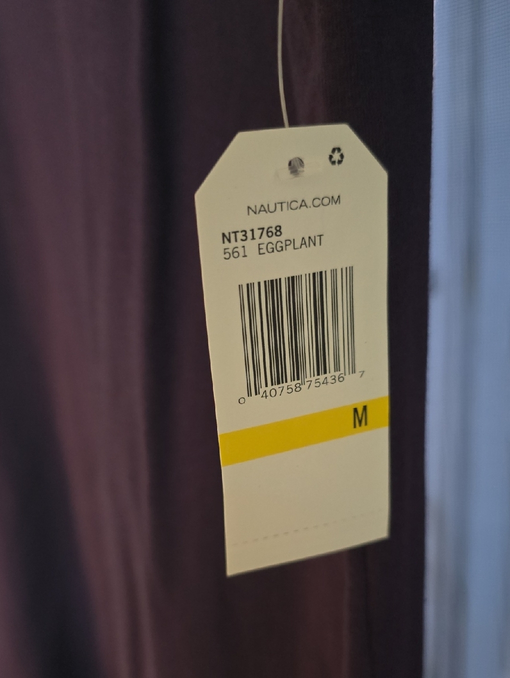 Nautica Eggplant Purple Summer Tshirt Dress
